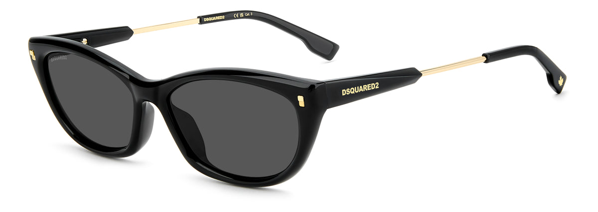 DSquared2 D2 0209/g/s 807/IR BLACK 57