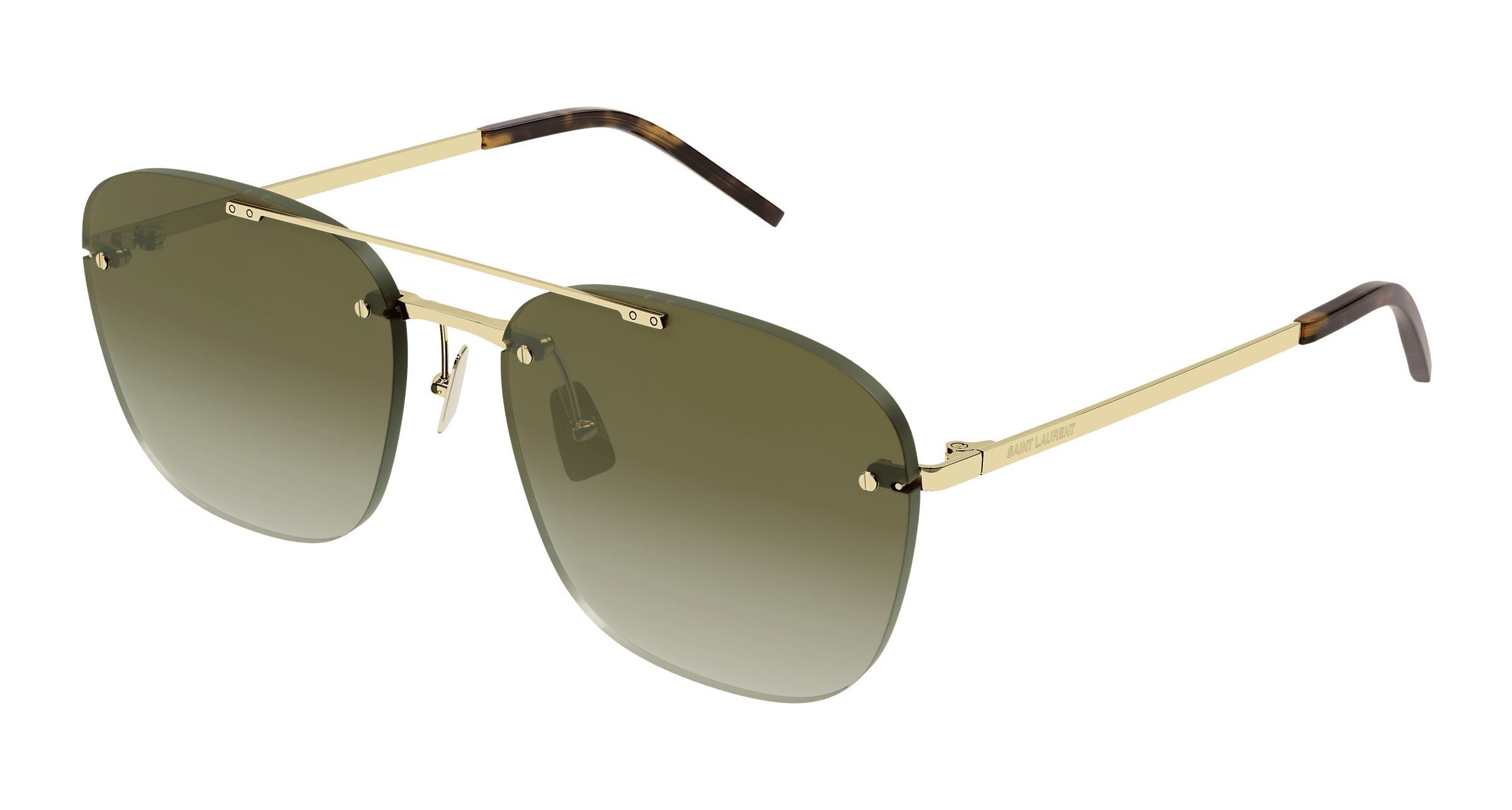 Saint Laurent SL 309 RIMLESS 003 gold gold brown 58