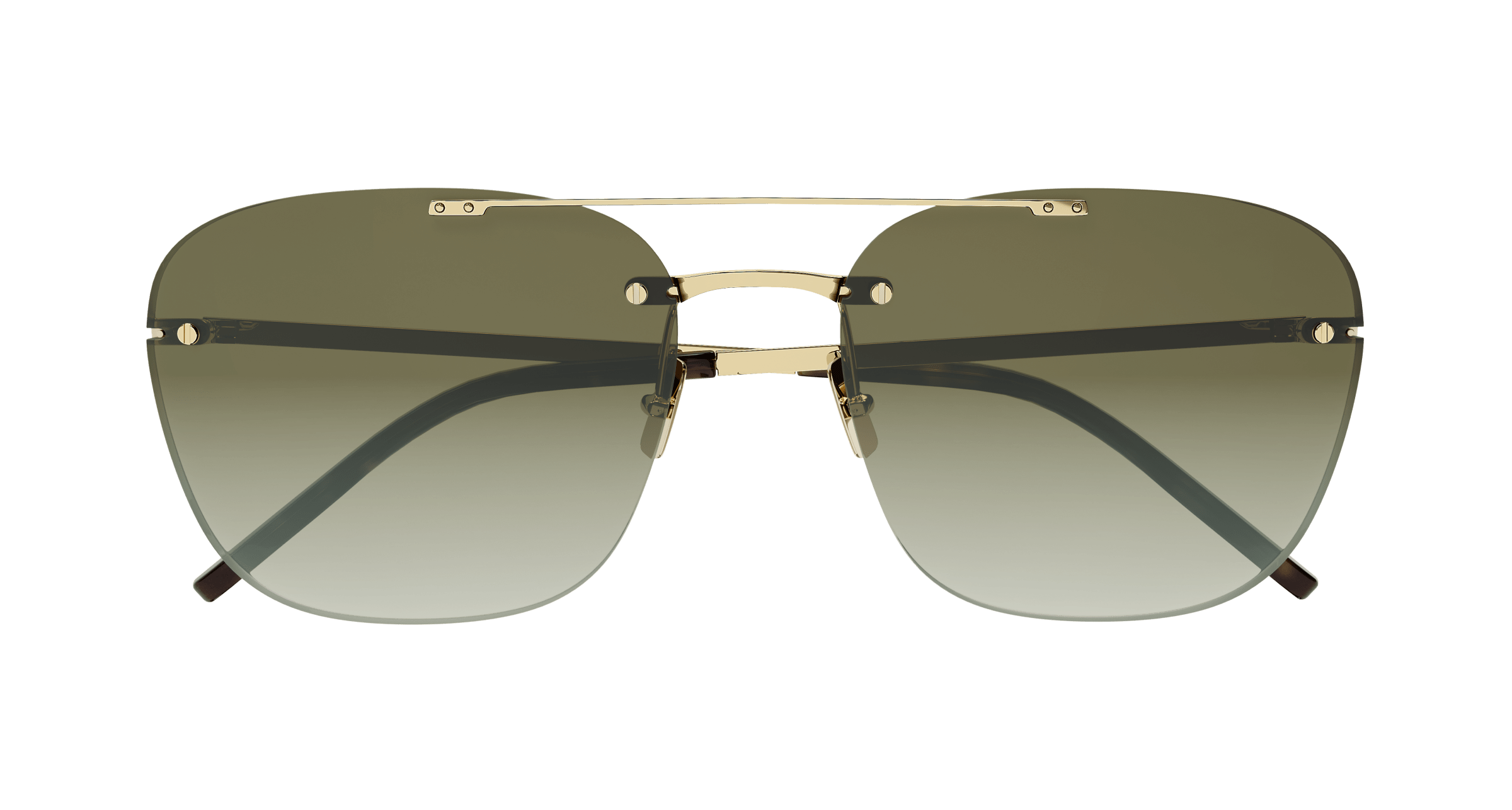 Saint Laurent SL 309 RIMLESS 003 gold gold brown 58