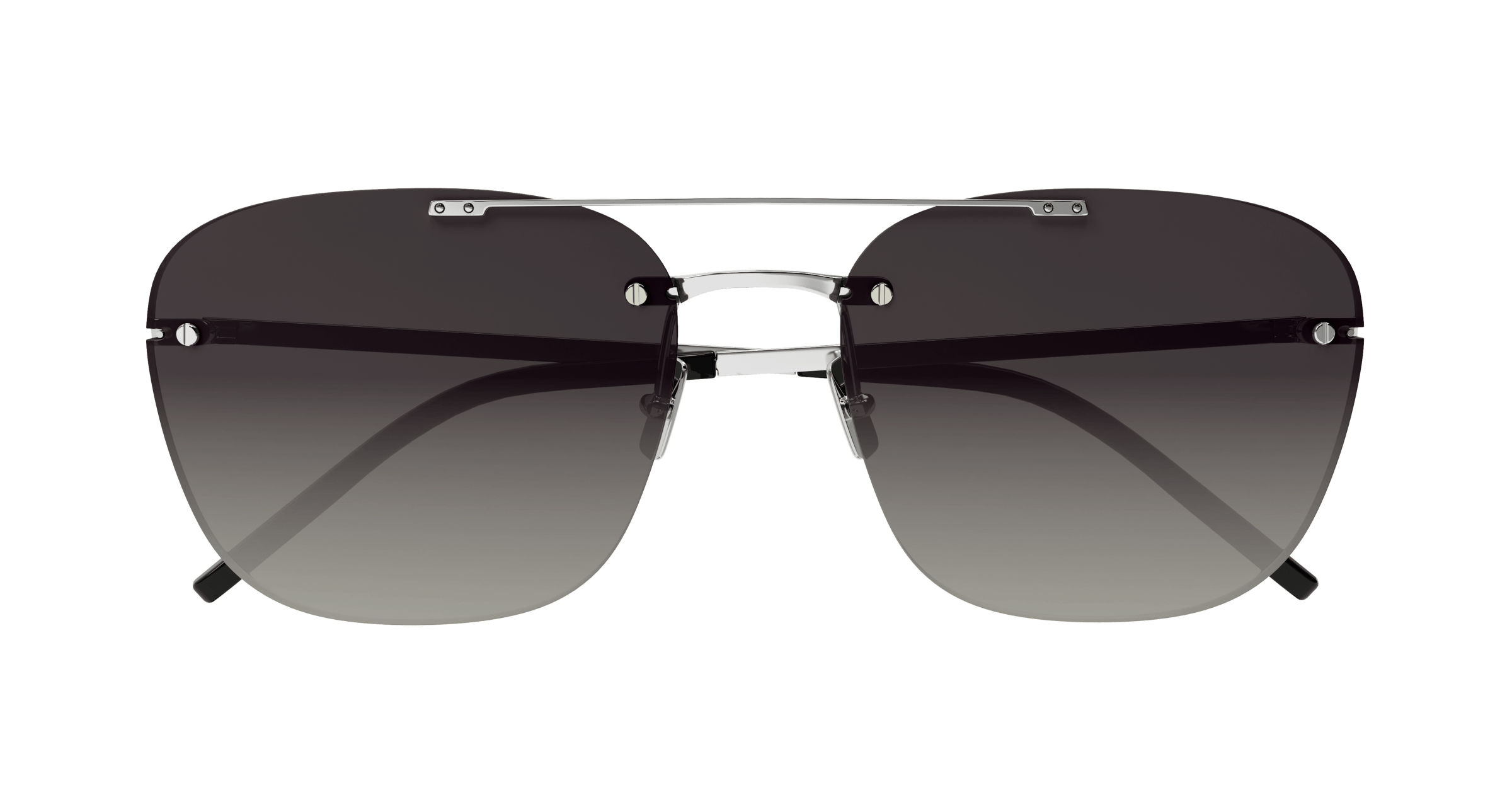 Saint Laurent SL 309 RIMLESS 002 silver silver grey 58