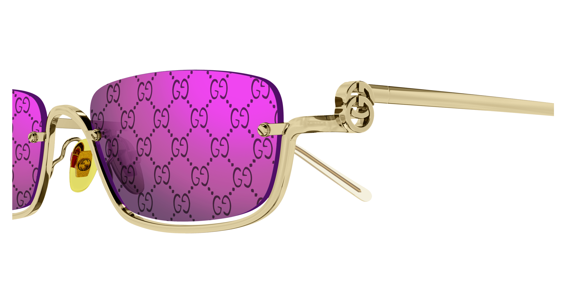 Gucci GG1278S 005 gold gold violet 55