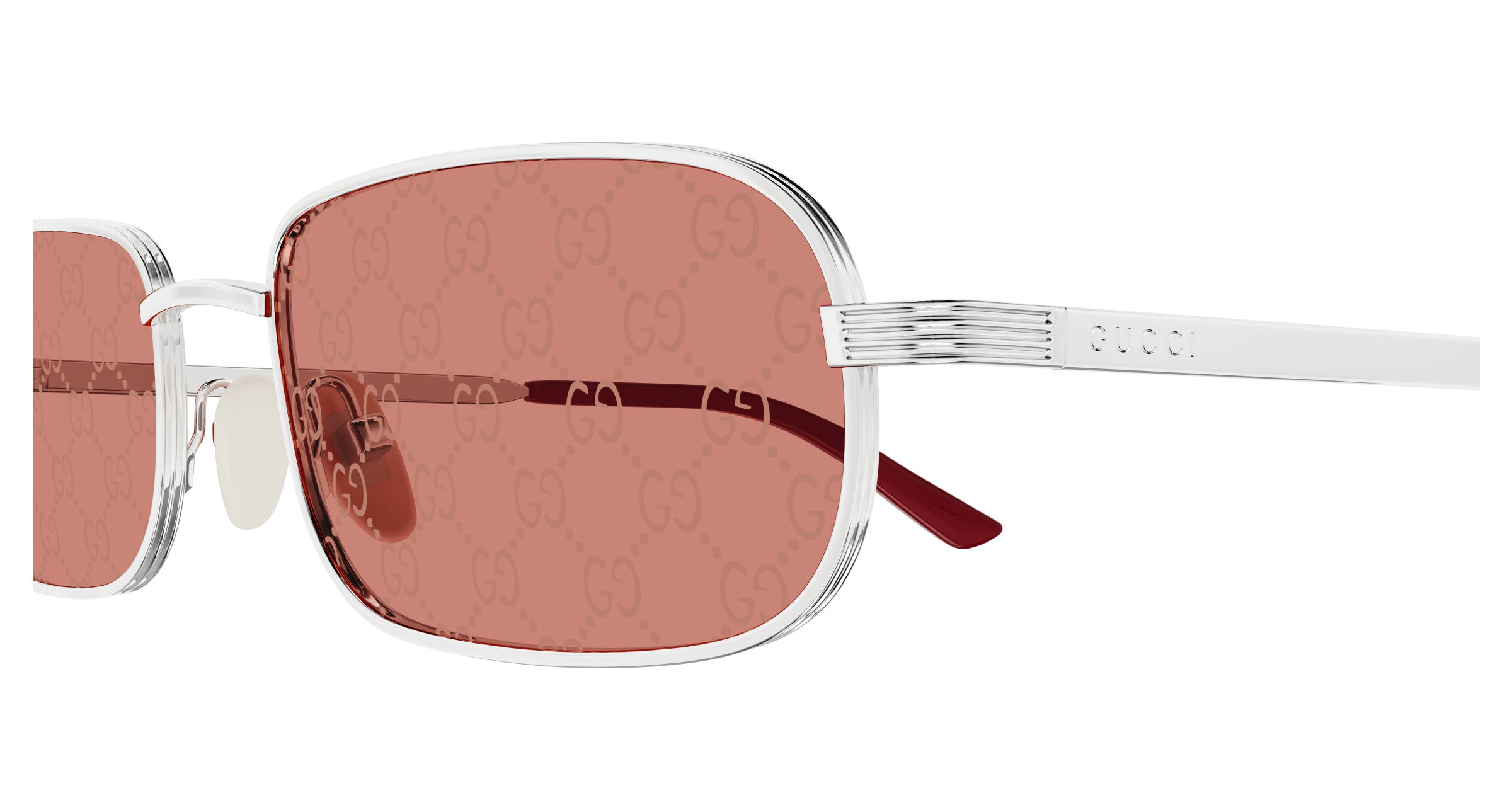 Gucci GG1457S 004 silver silver red 57