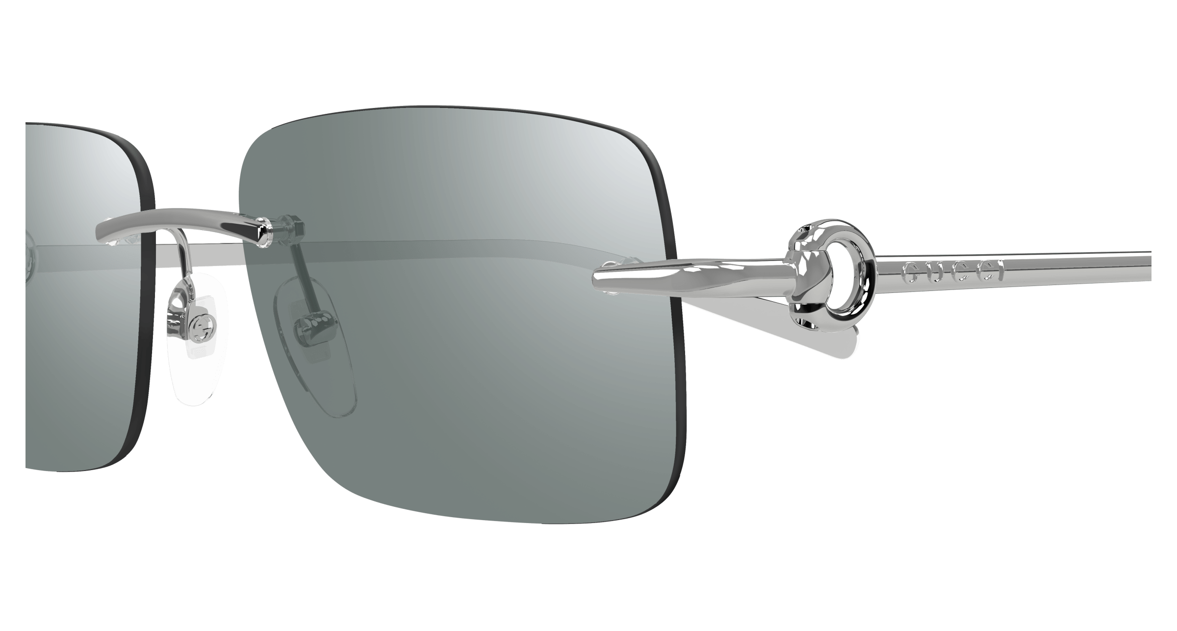 Gucci GG1703S 002 silver silver green 55