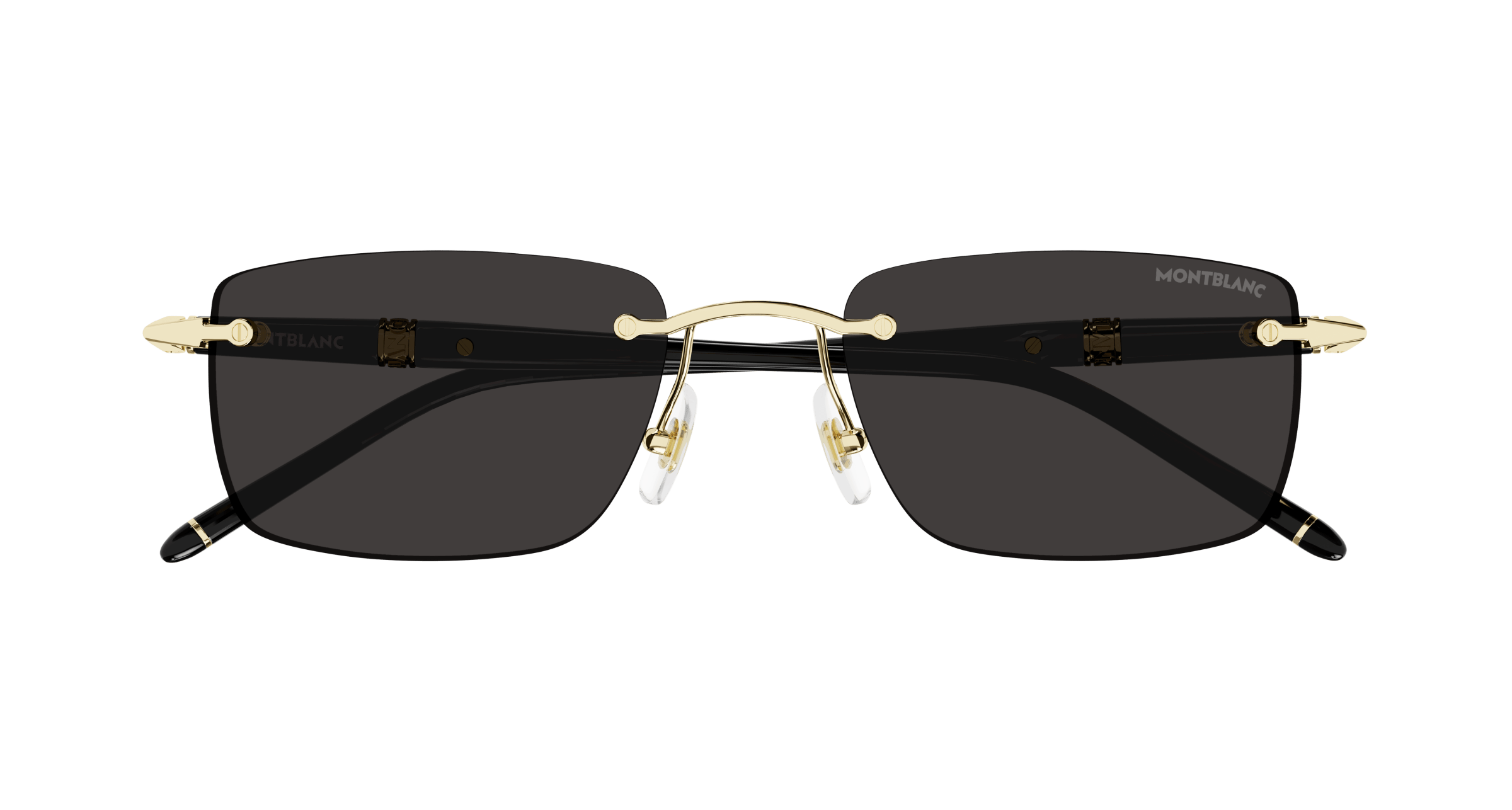 Montblanc MB0344S 001 gold black grey 54