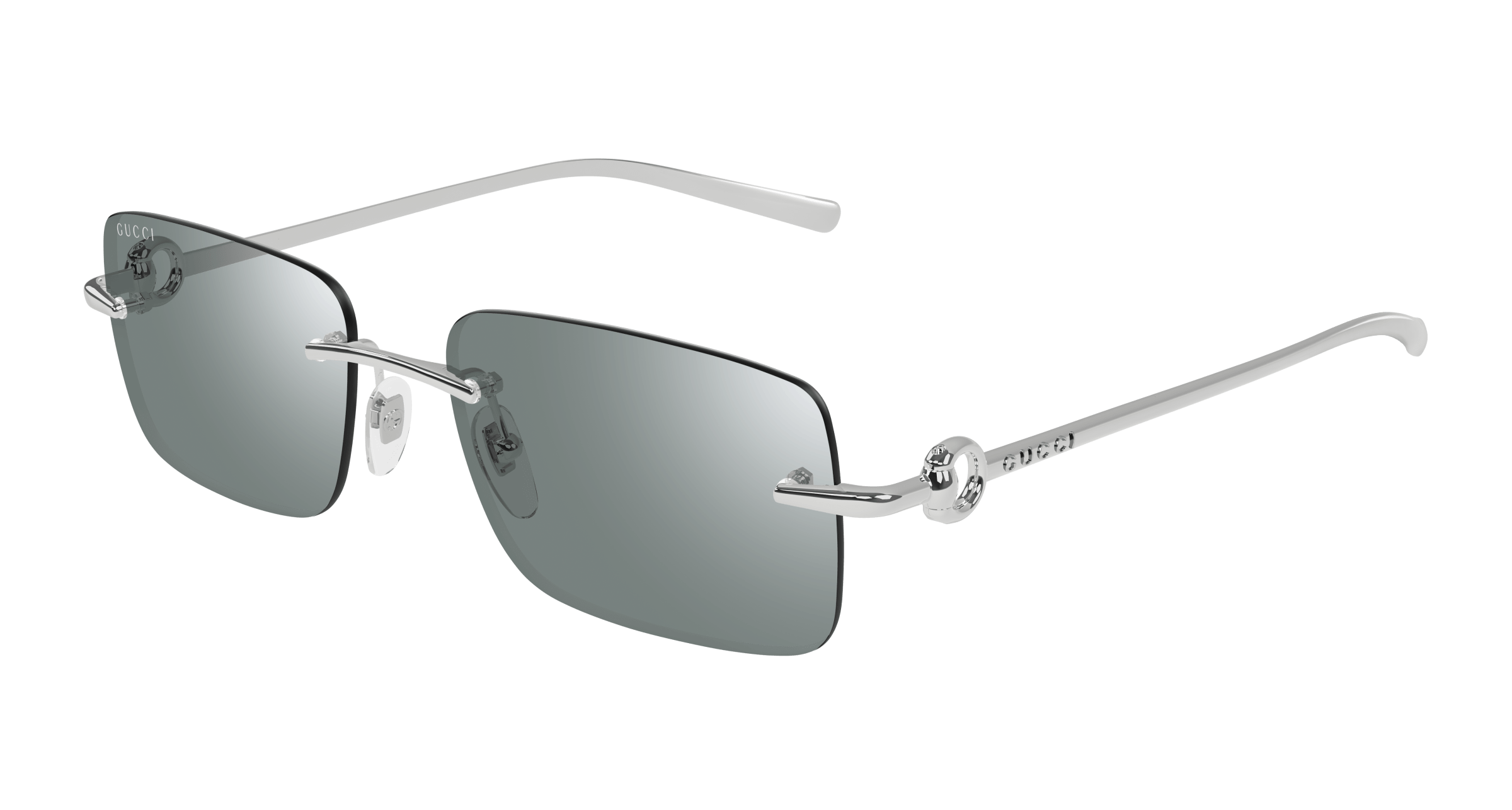 Gucci GG1703S 002 silver silver green 55