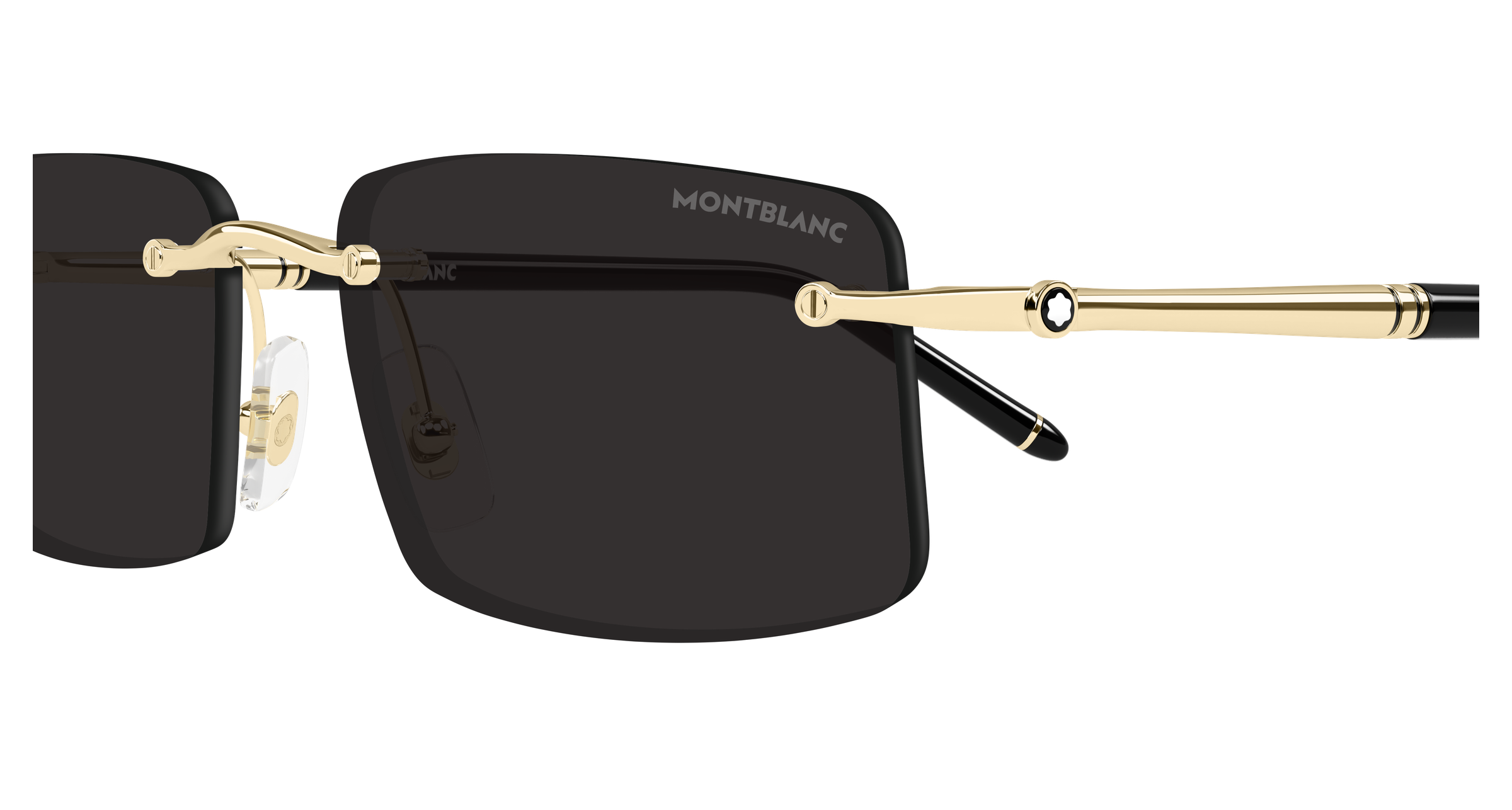 Montblanc MB0443S 001 gold gold grey 56
