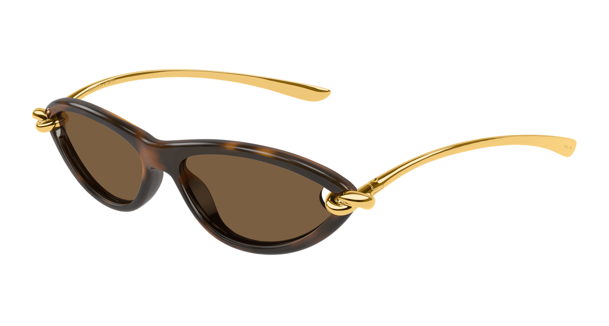 Bottega Veneta BV1390S 002 havana gold brown 56