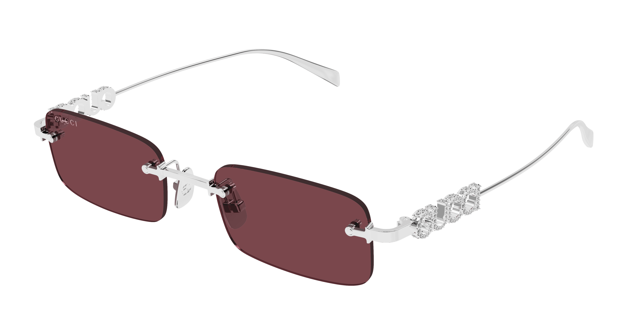 Gucci GG1808S 004 silver silver red 52