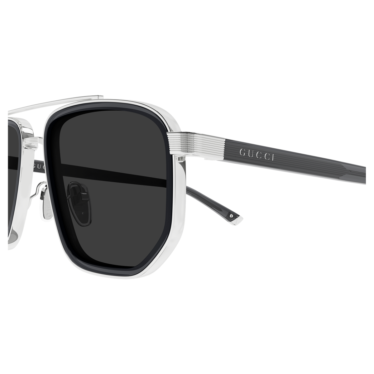 Gucci GG2073S 001 silver grey grey 55