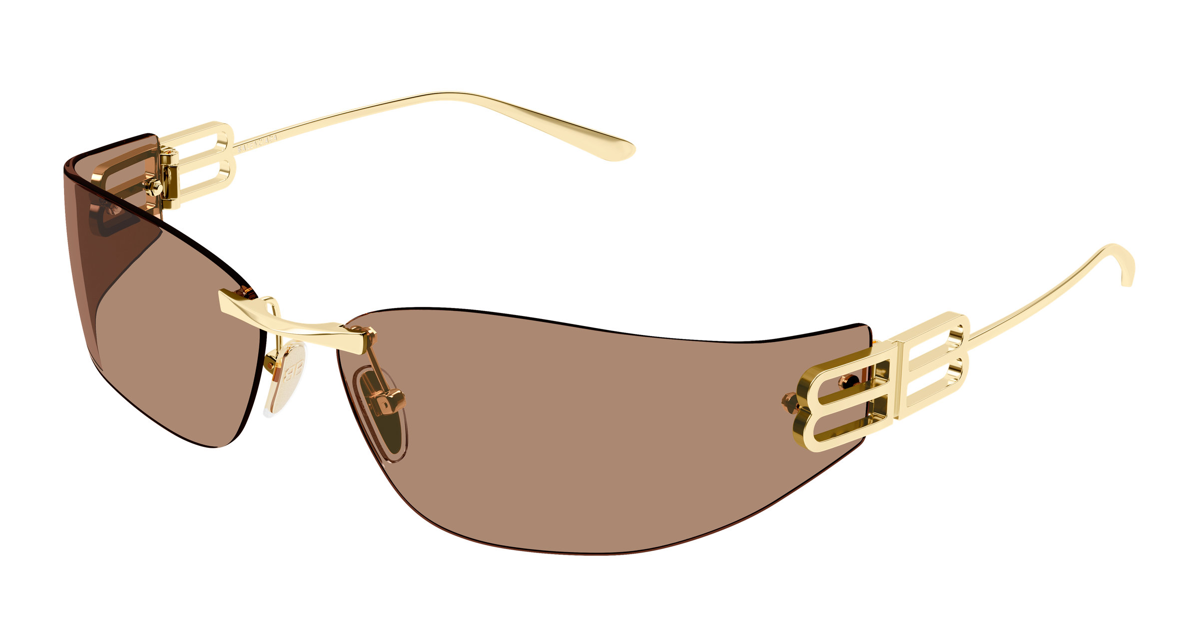 Balenciaga BB0484S 004 gold gold brown 76
