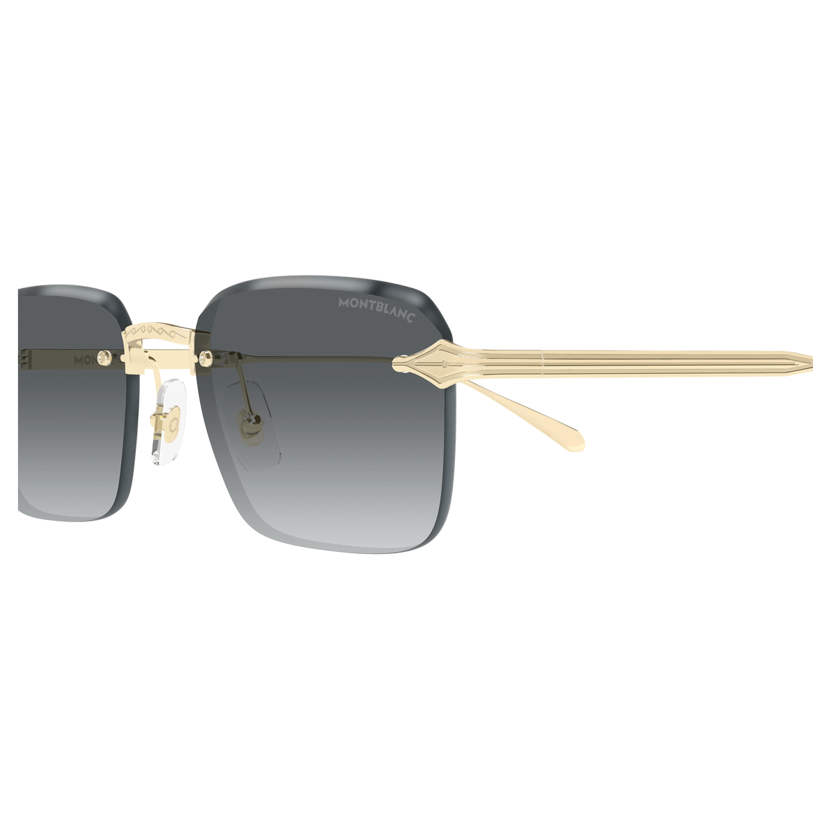 Montblanc MB0456S 001 gold gold grey 54