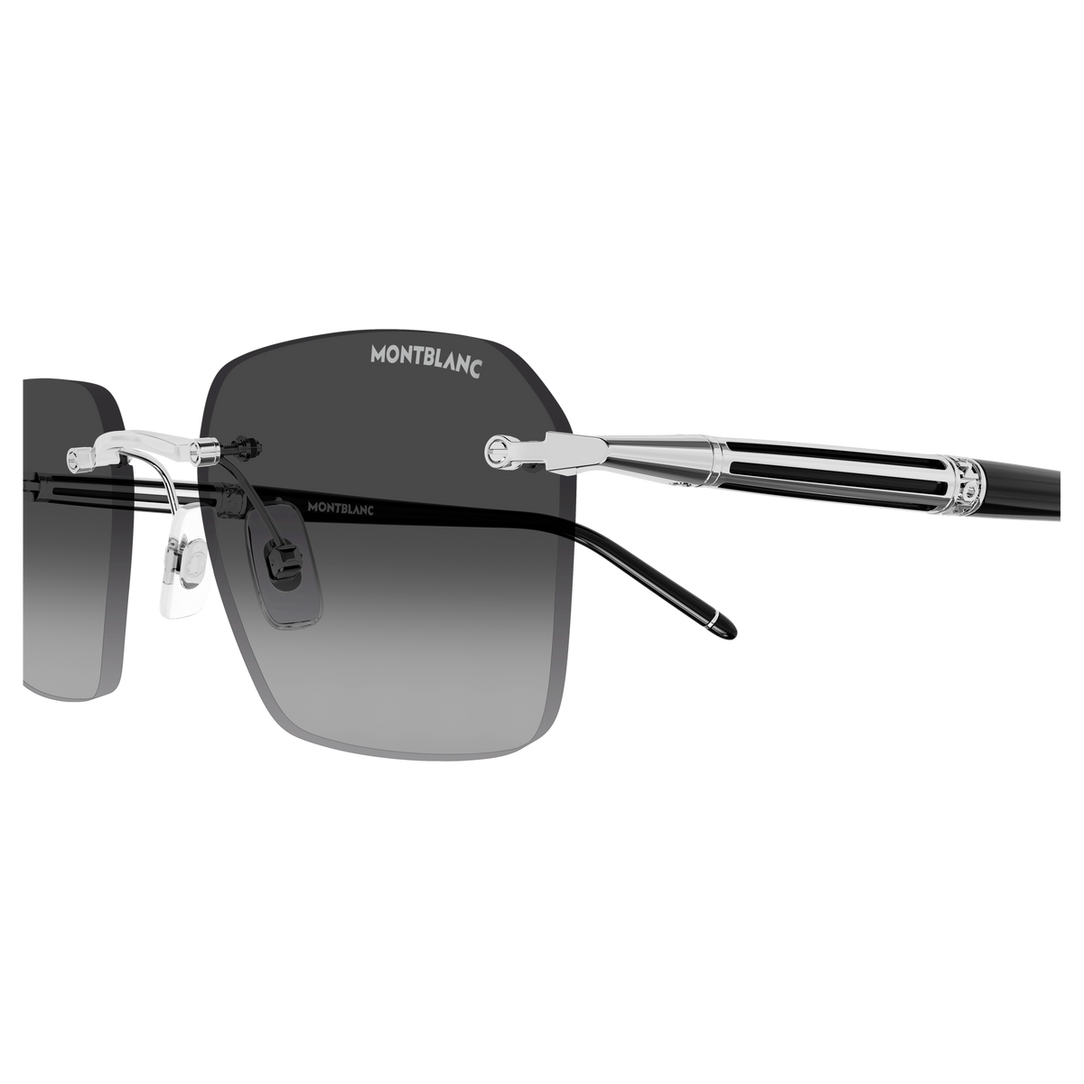 Montblanc MB0526S 001 silver silver grey 54
