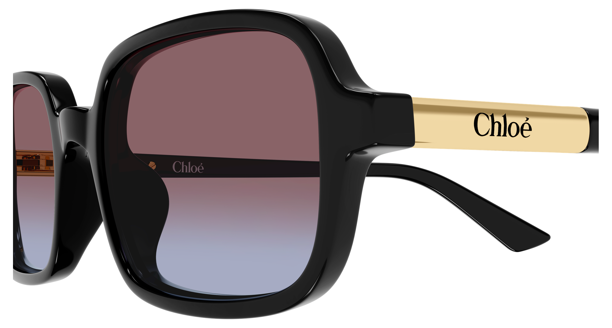 CHLOE CH0363S 001 black black red 53