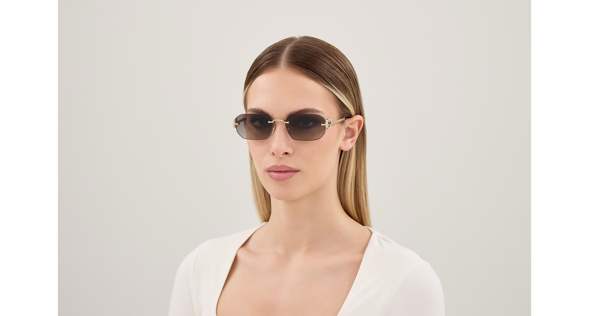 Gucci GG2228S 002 gold gold grey 57