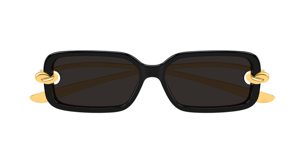 Bottega Veneta BV1439S 001 black gold grey 56