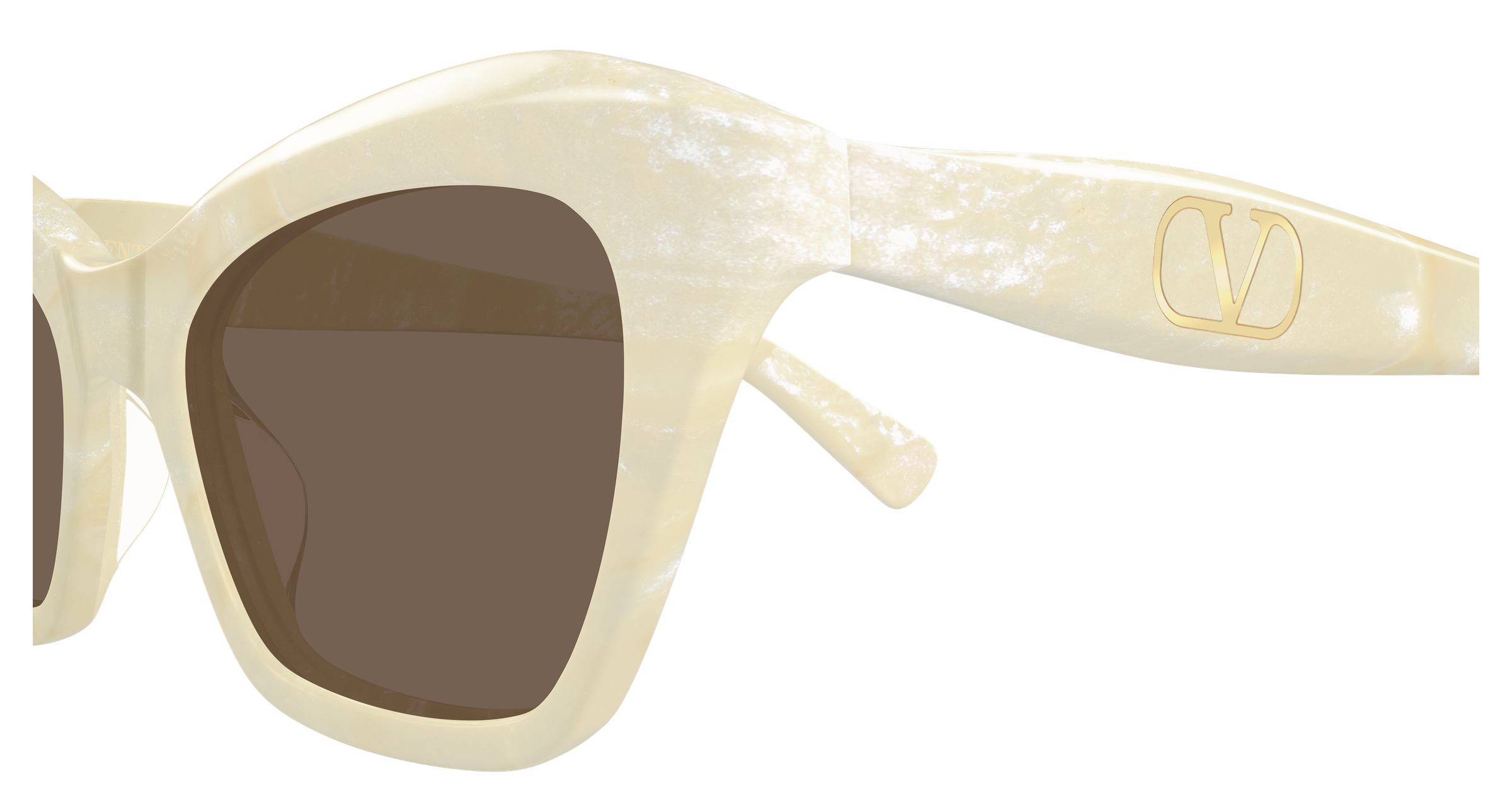 Valentino VG0009S 003 ivory ivory brown 52