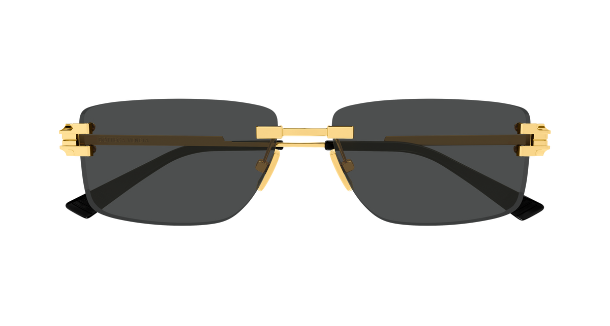 Bottega Veneta BV1511S 001 gold gold grey 58