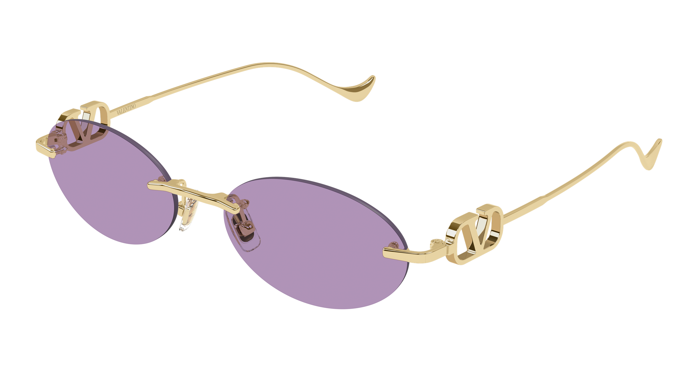 Valentino VG0032S 004 gold gold violet 53