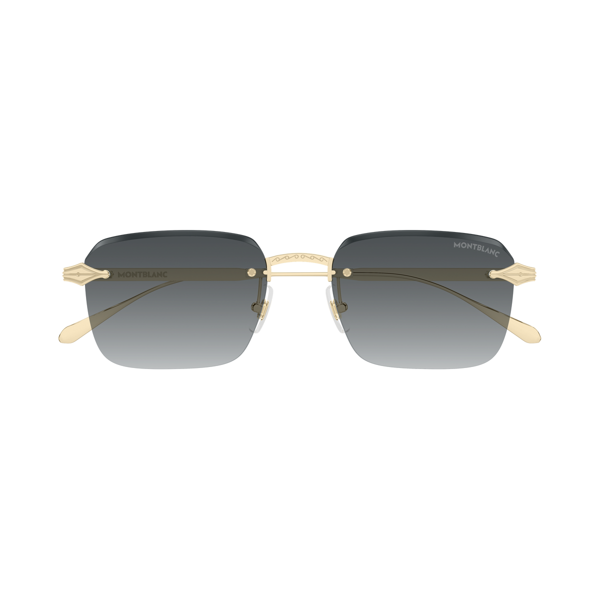 Montblanc MB0456S 001 gold gold grey 54