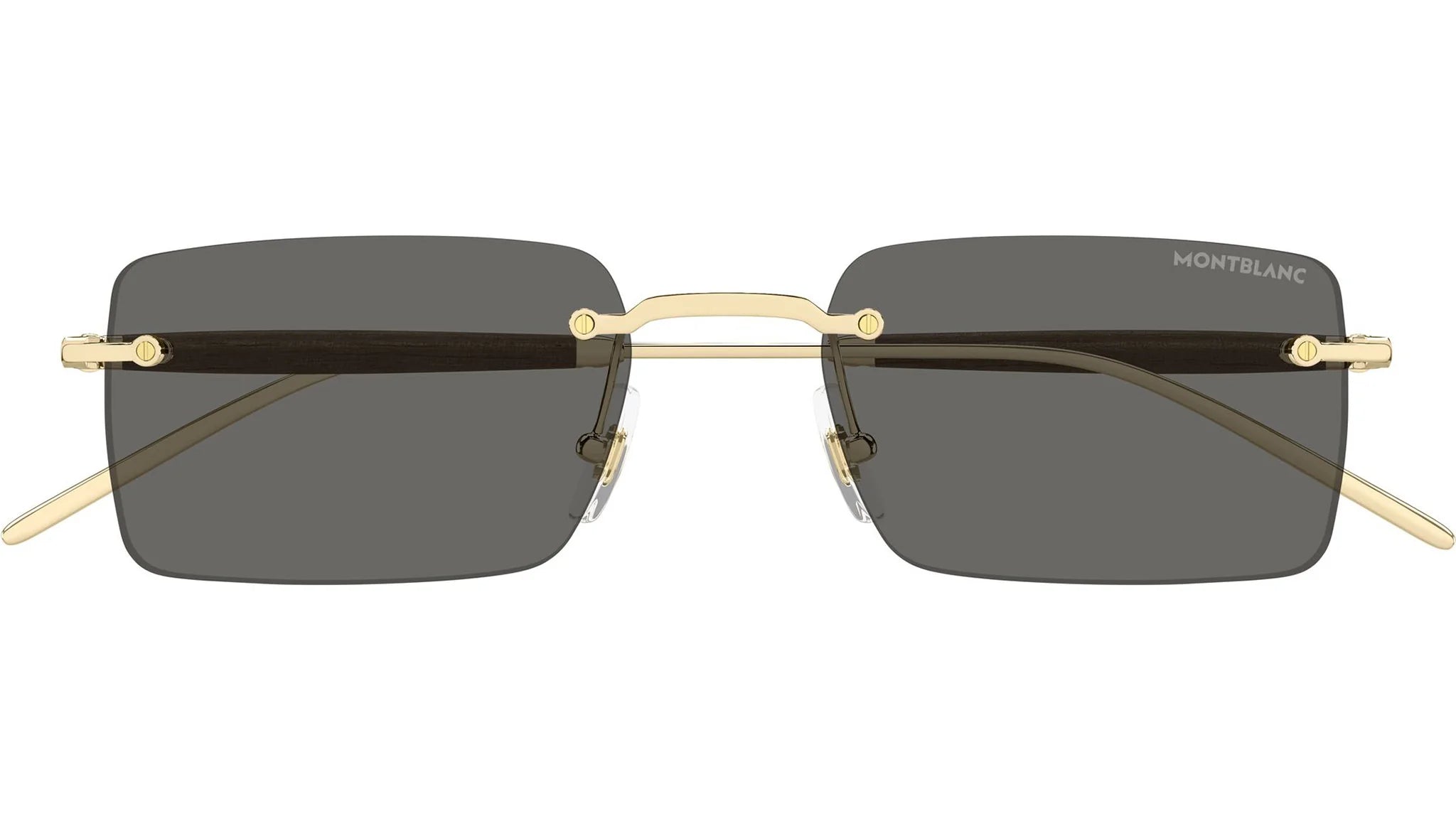 Montblanc MB0453S 001 gold gold grey 54