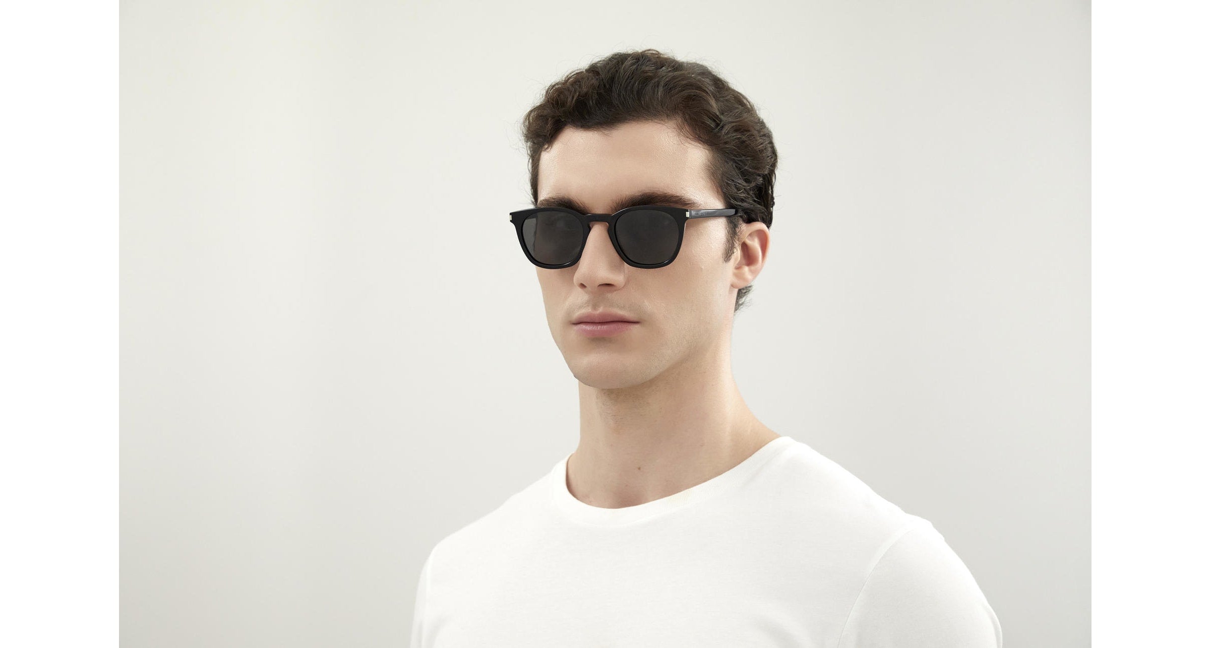 Saint Laurent SL 28 002 black black smoke 49
