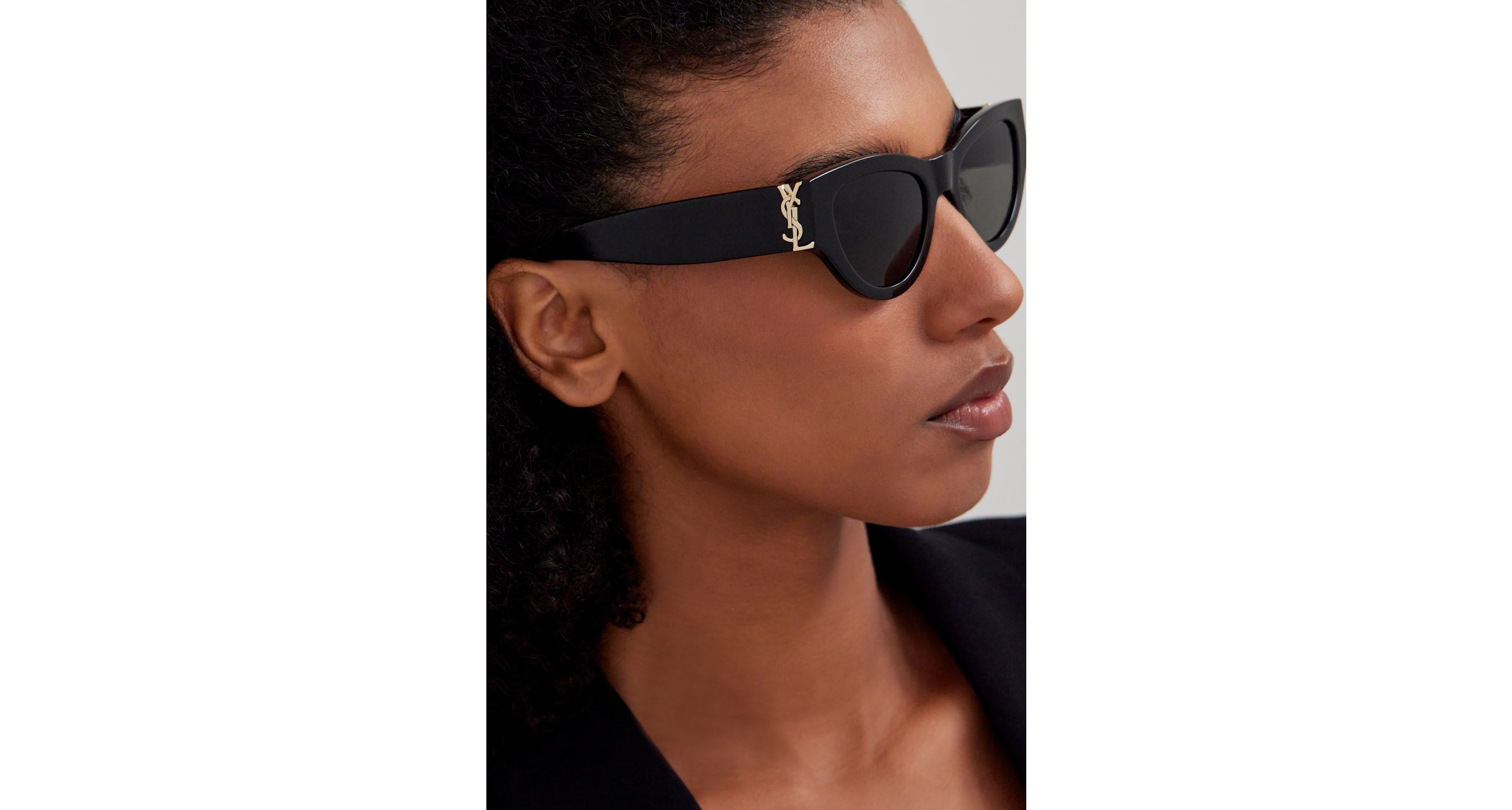 Saint Laurent SL M94 001 black black grey 53