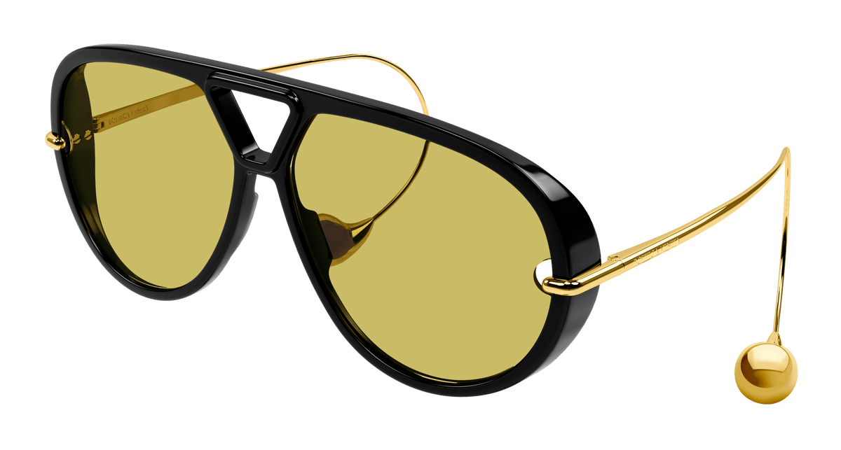 Bottega Veneta BV1273S 003 black gold yellow 63