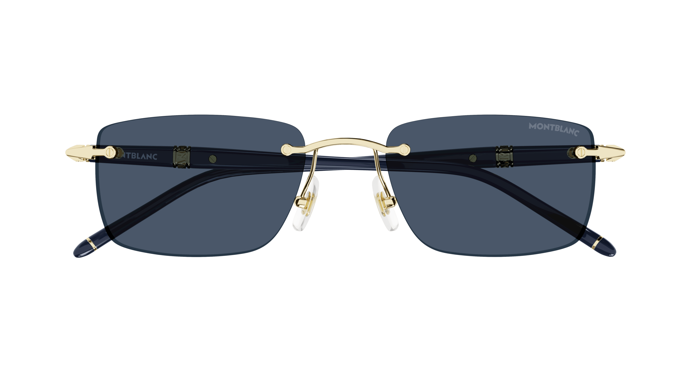 Montblanc MB0344S 003 gold blue blue 54