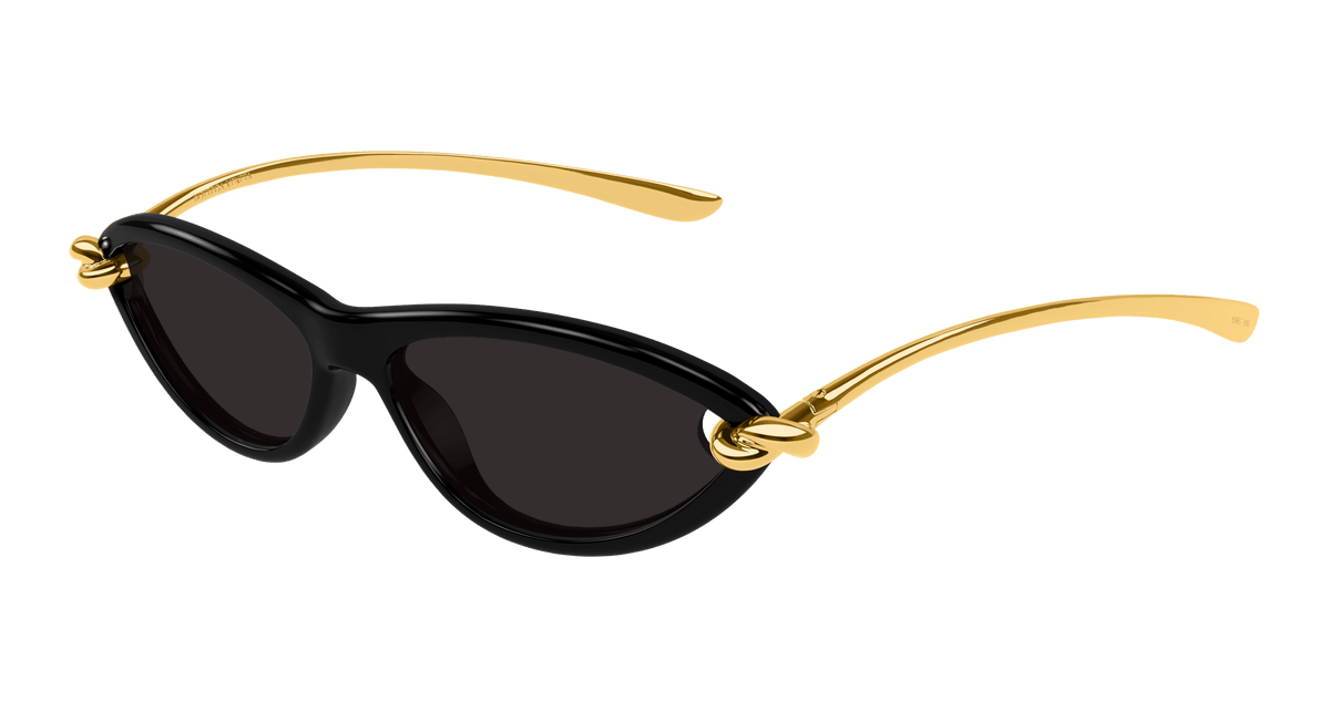 Bottega Veneta BV1390S 001 black gold grey 56