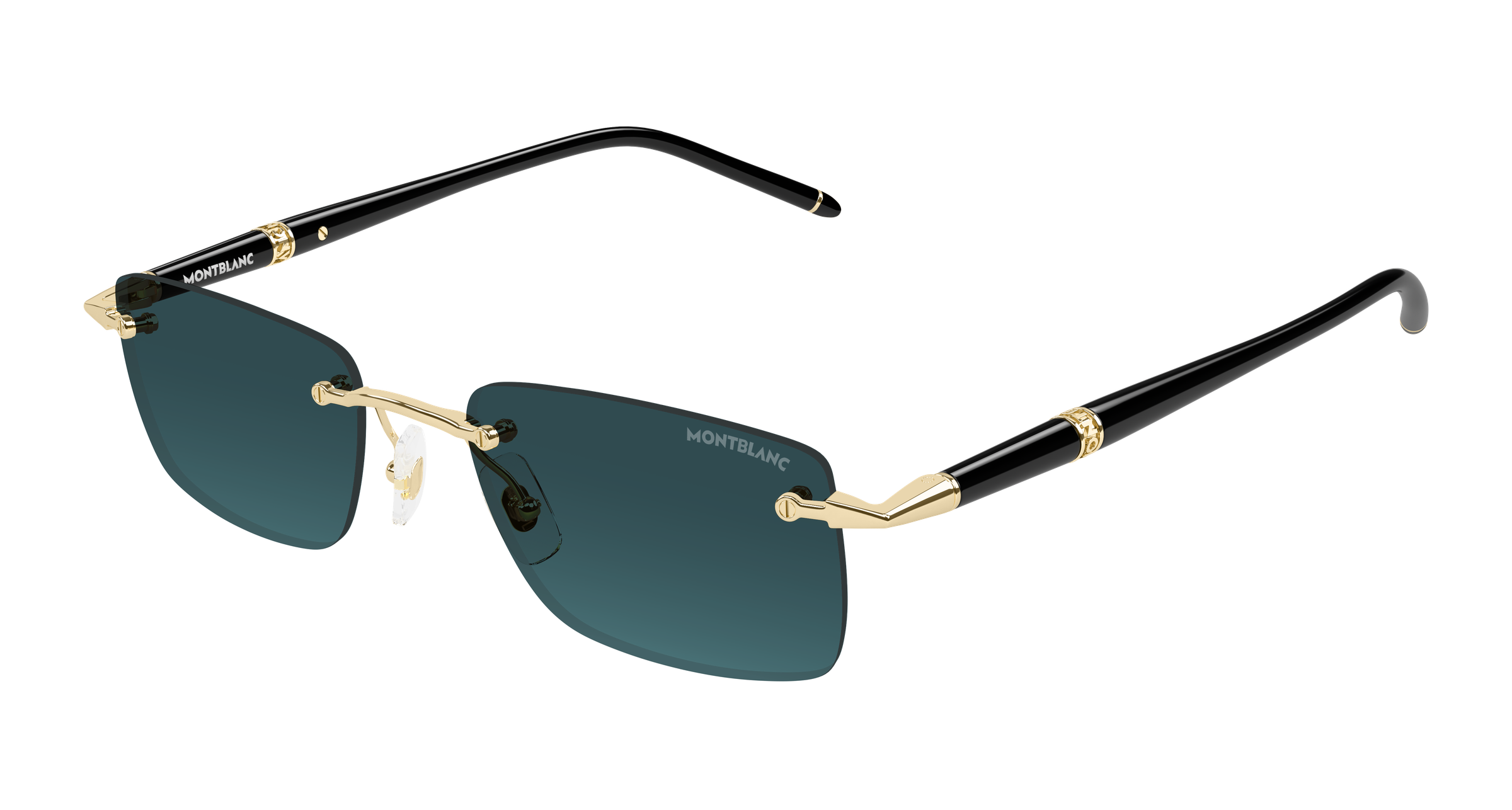 Montblanc MB0344S 008 gold black grey 54
