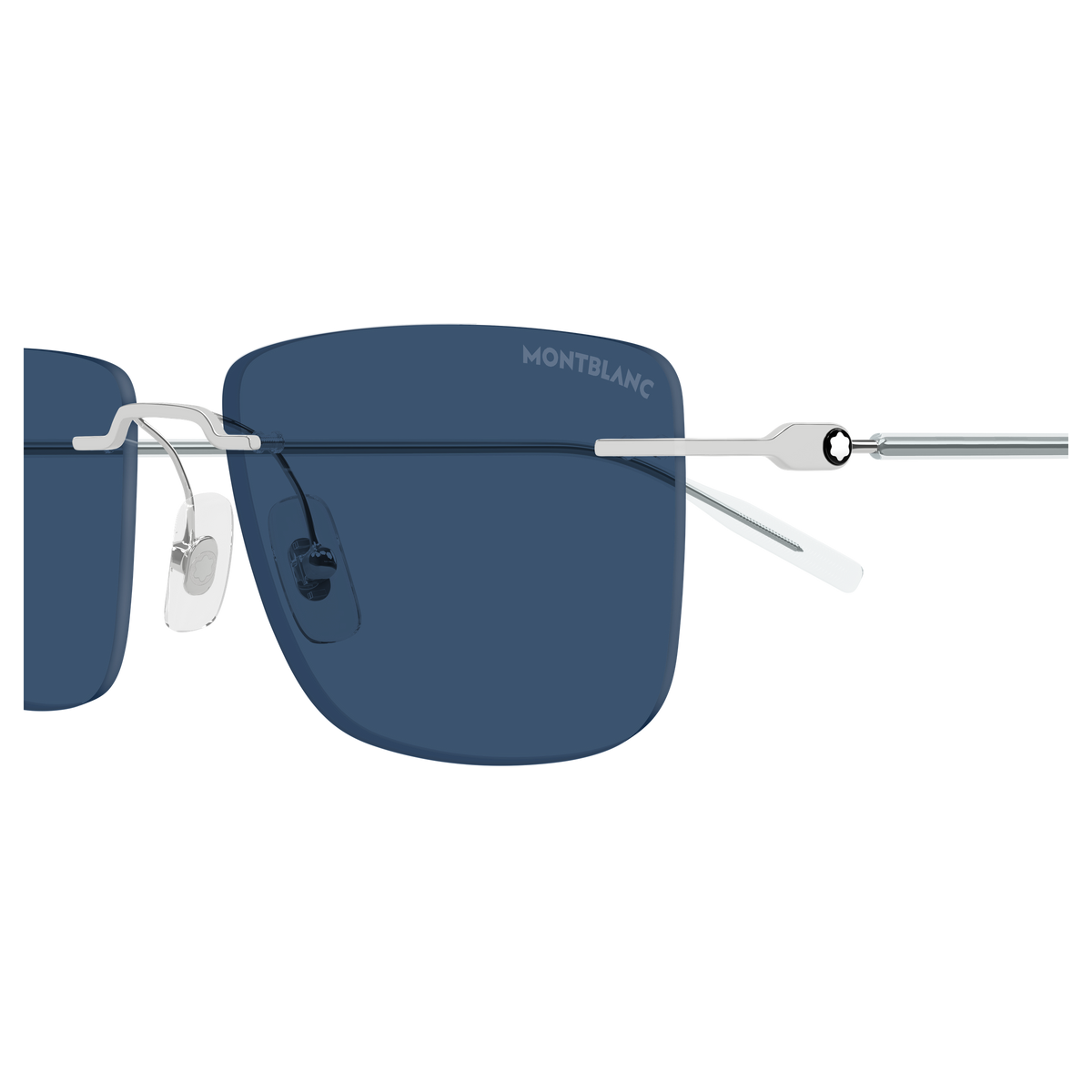 Montblanc MB0429S 004 silver silver blue 56