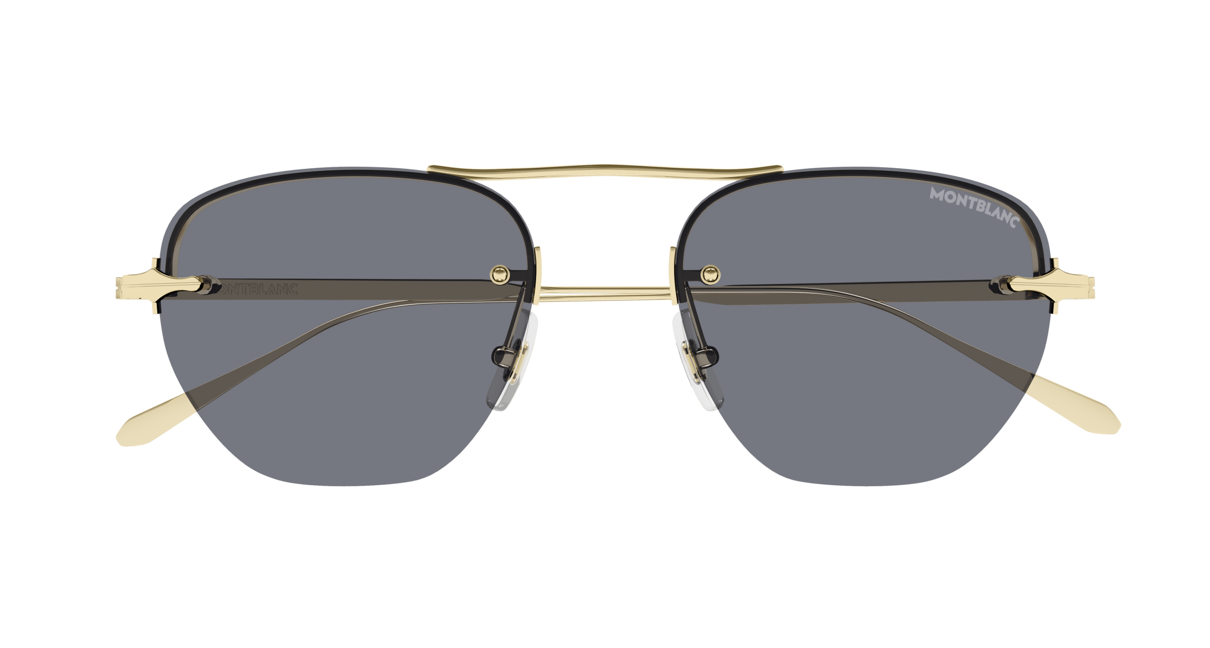 Montblanc MB0404S 001 gold gold grey 52