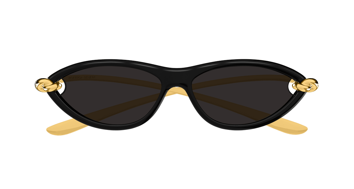 Bottega Veneta BV1390S 001 black gold grey 56