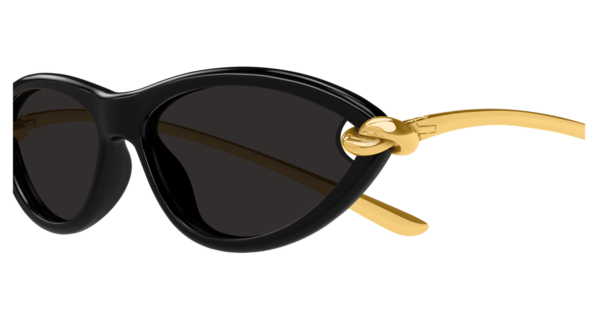 Bottega Veneta BV1390S 001 black gold grey 56