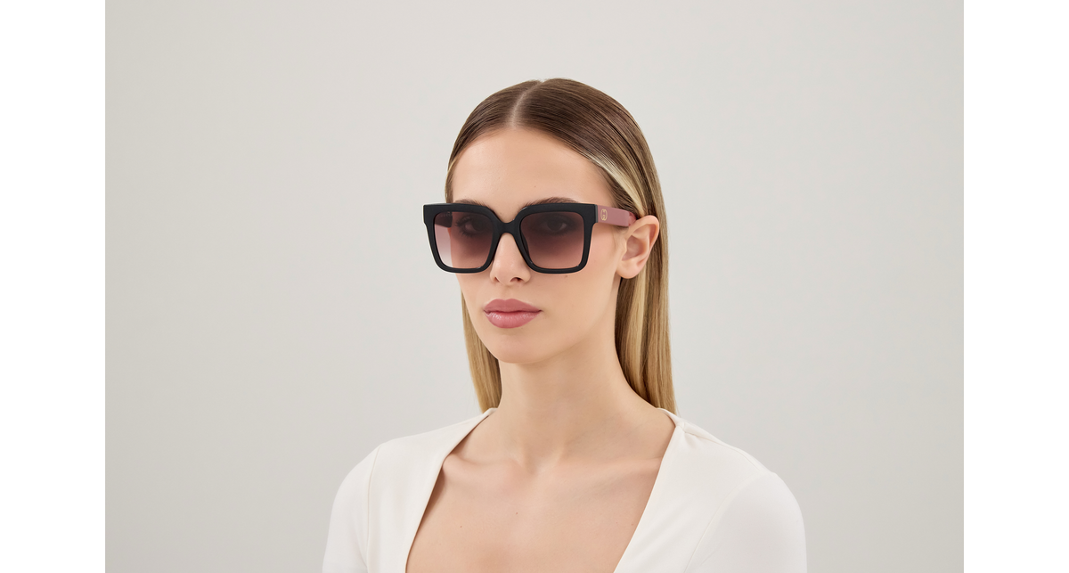 Gucci GG2190S 003 black burgundy red 53