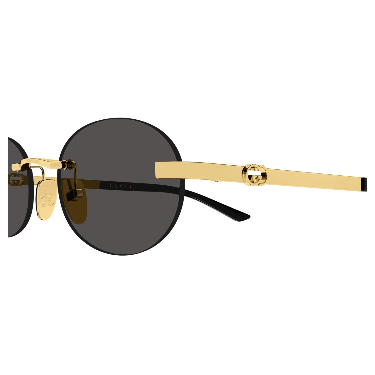 Gucci GG2214S 001 gold gold grey 55