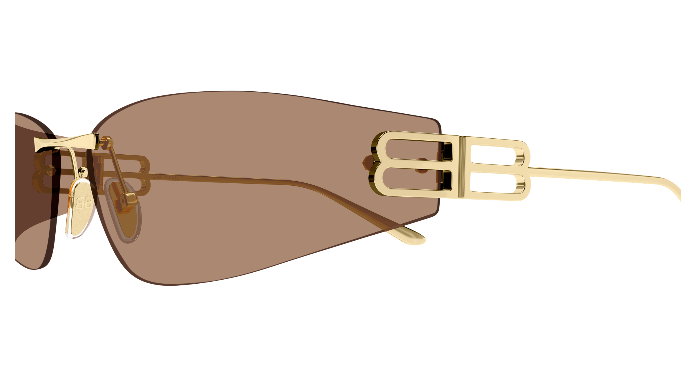 Balenciaga BB0484S 004 gold gold brown 76