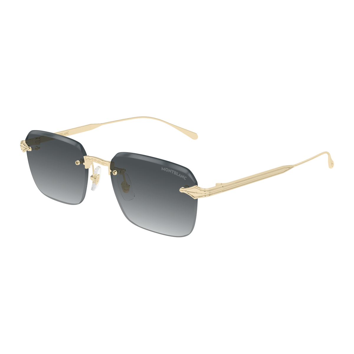 Montblanc MB0456S 001 gold gold grey 54