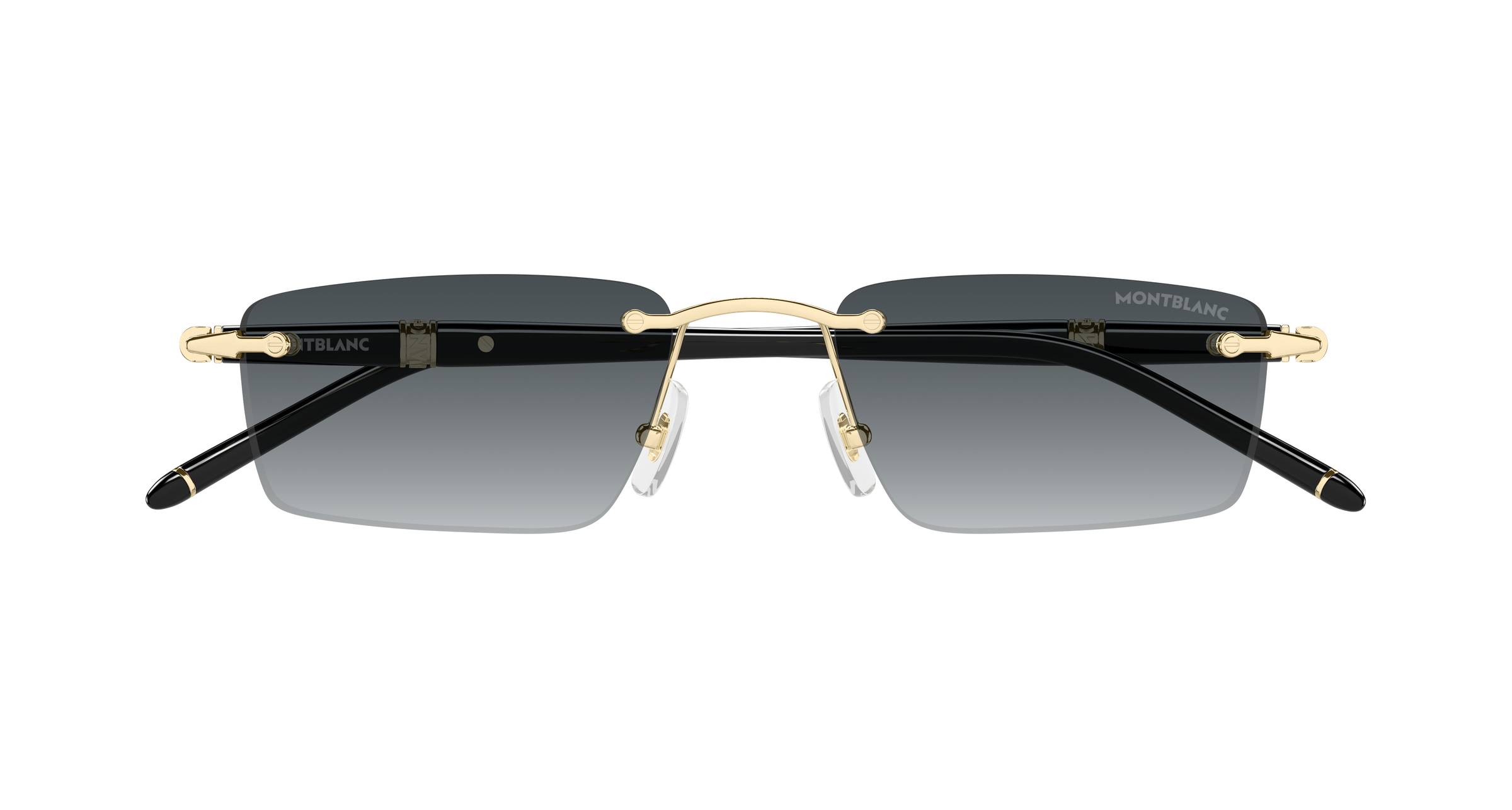 Montblanc MB0484S 001 gold black grey 54