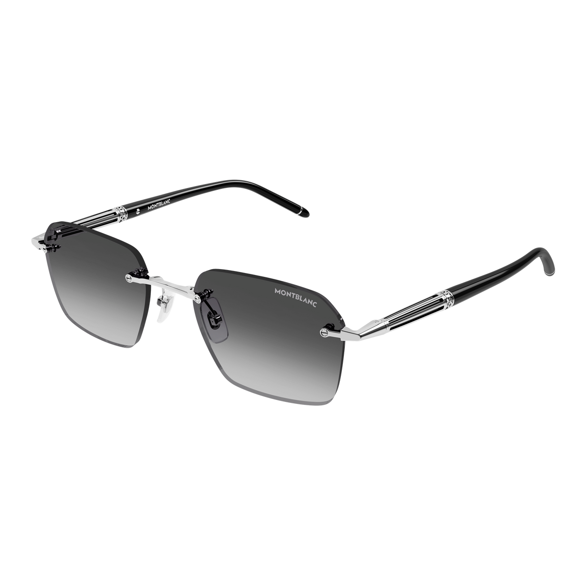 Montblanc MB0526S 001 silver silver grey 54