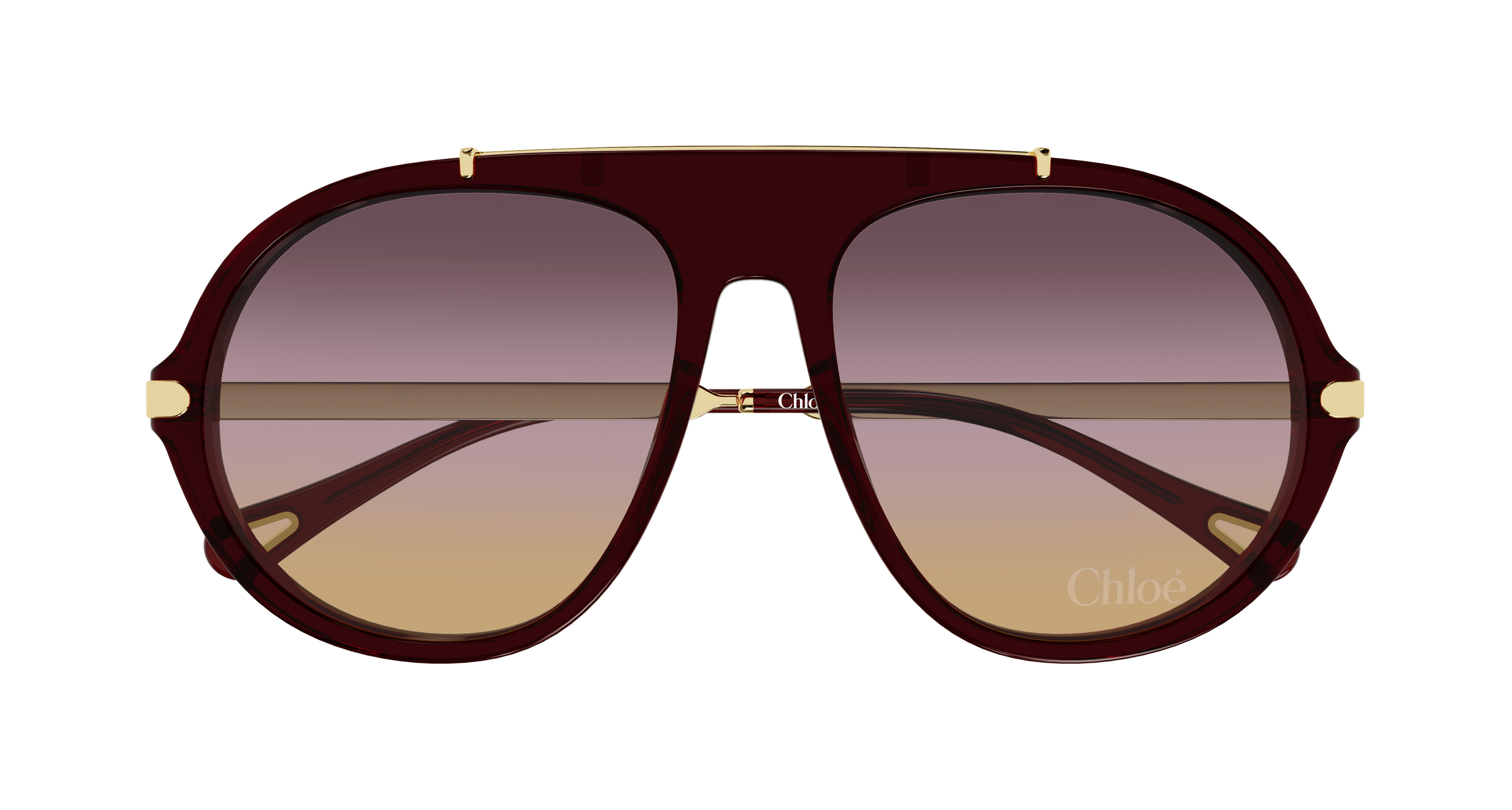 CHLOE CH0357S 004 burgundy gold pink 58