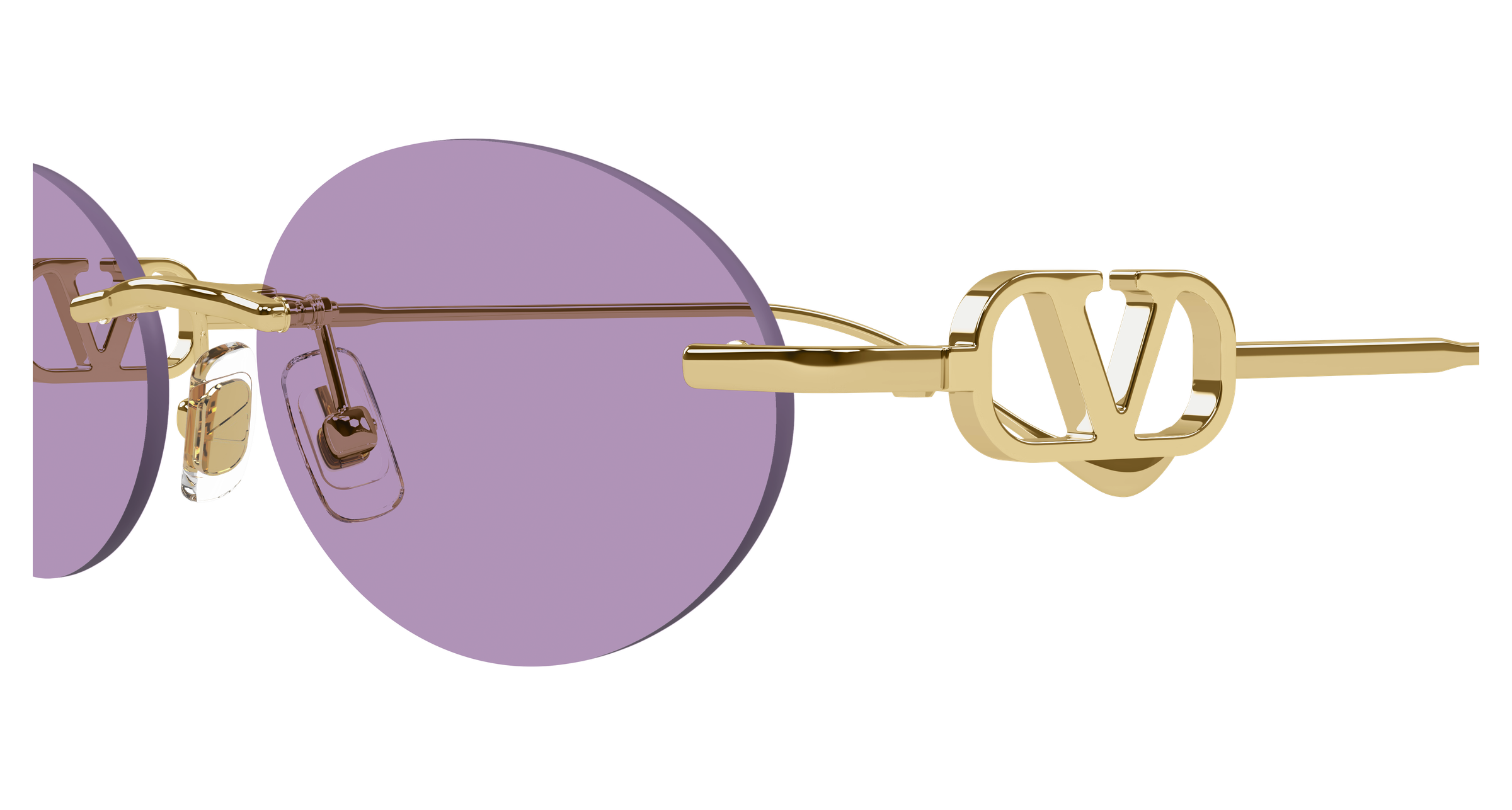Valentino VG0032S 004 gold gold violet 53