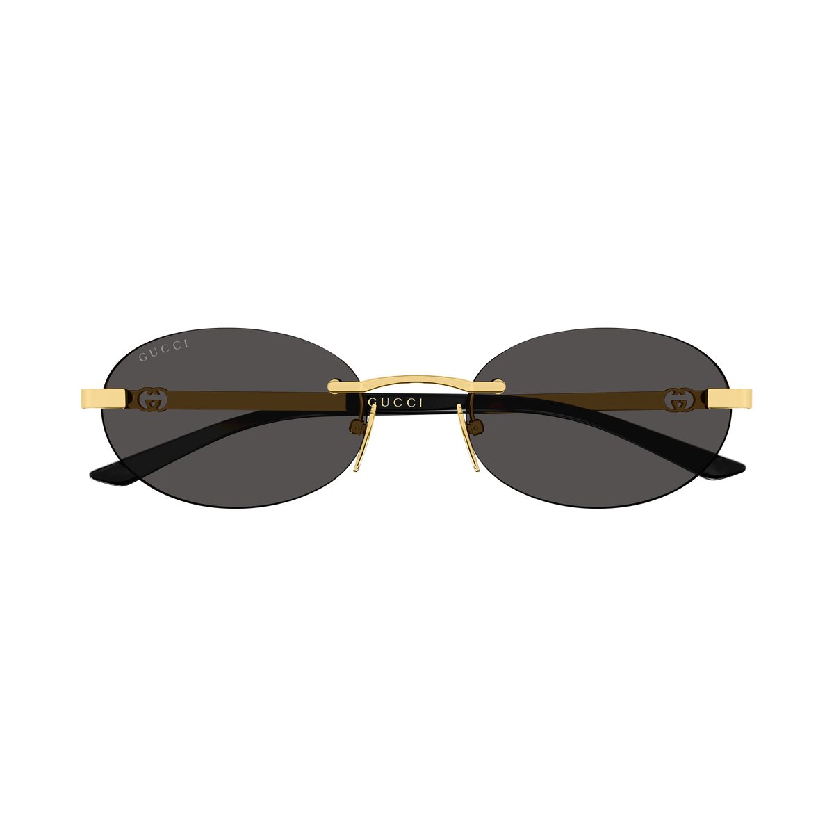 Gucci GG2214S 001 gold gold grey 55